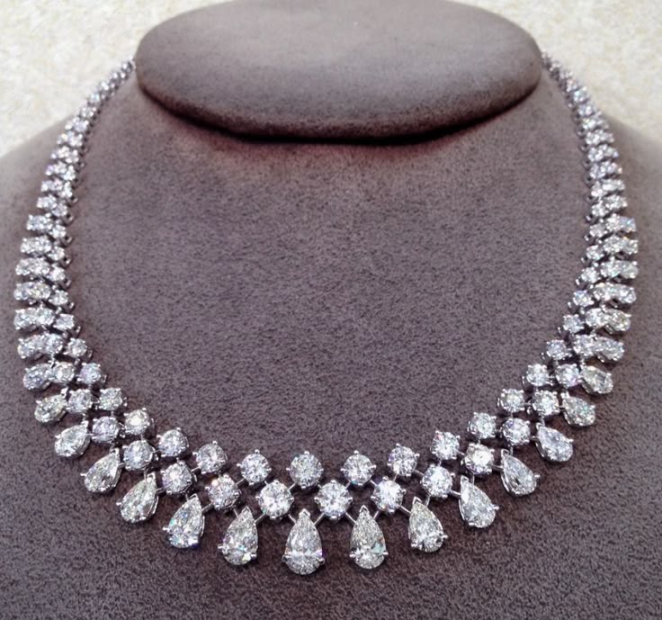 Elegant Diamond Necklace | 1stdibs.com | Diamond necklace designs, Real ...