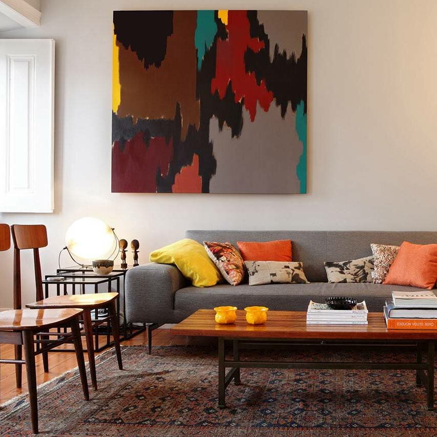 Stylish living room wall decor