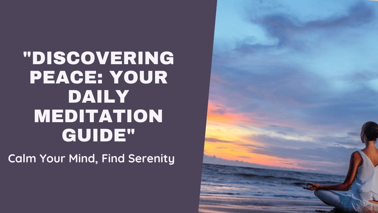 Benefits of meditation for daily life