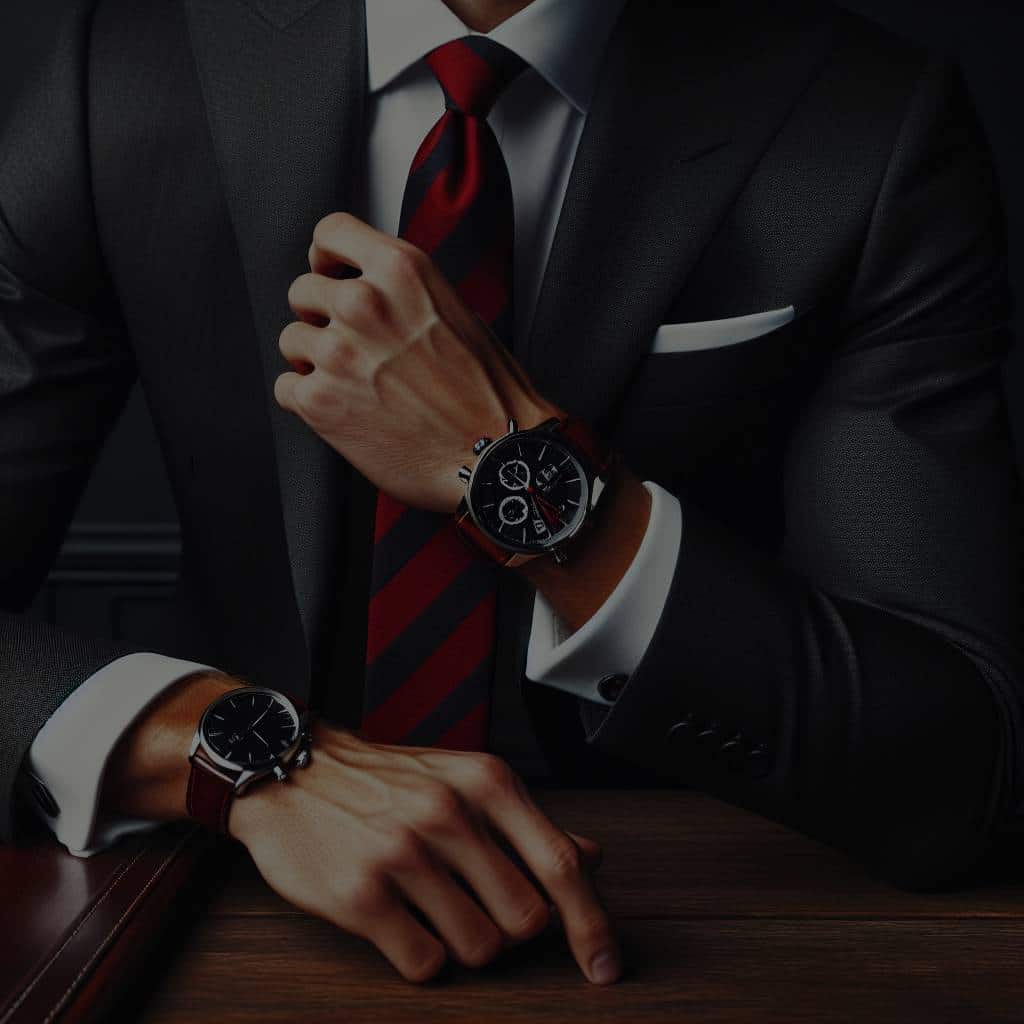 Pocket Watch in a Business Suit Stock Photo - Image of fashion ...