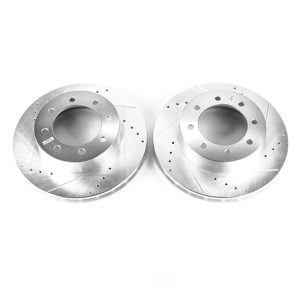 Disc Brake Rotor Set-Rear Drilled, Slotted and Zinc Plated Brake Rotor ...